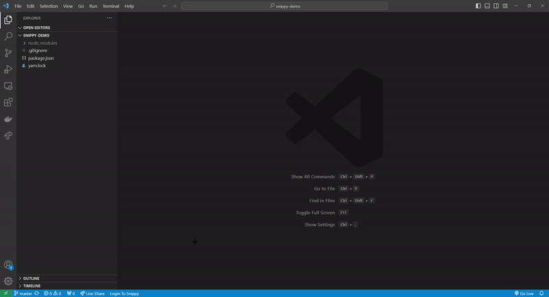 Snippy extension demo